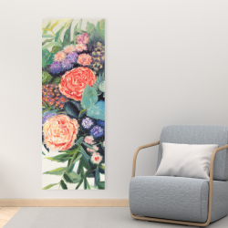 Toile 16 x 48 - Mélodie de fleurs