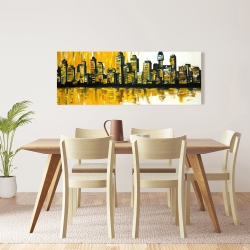 Toile 16 x 48 - Ville jaune