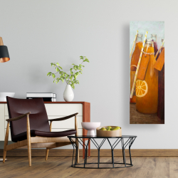 Canvas 16 x 48 - Orange summer drinks