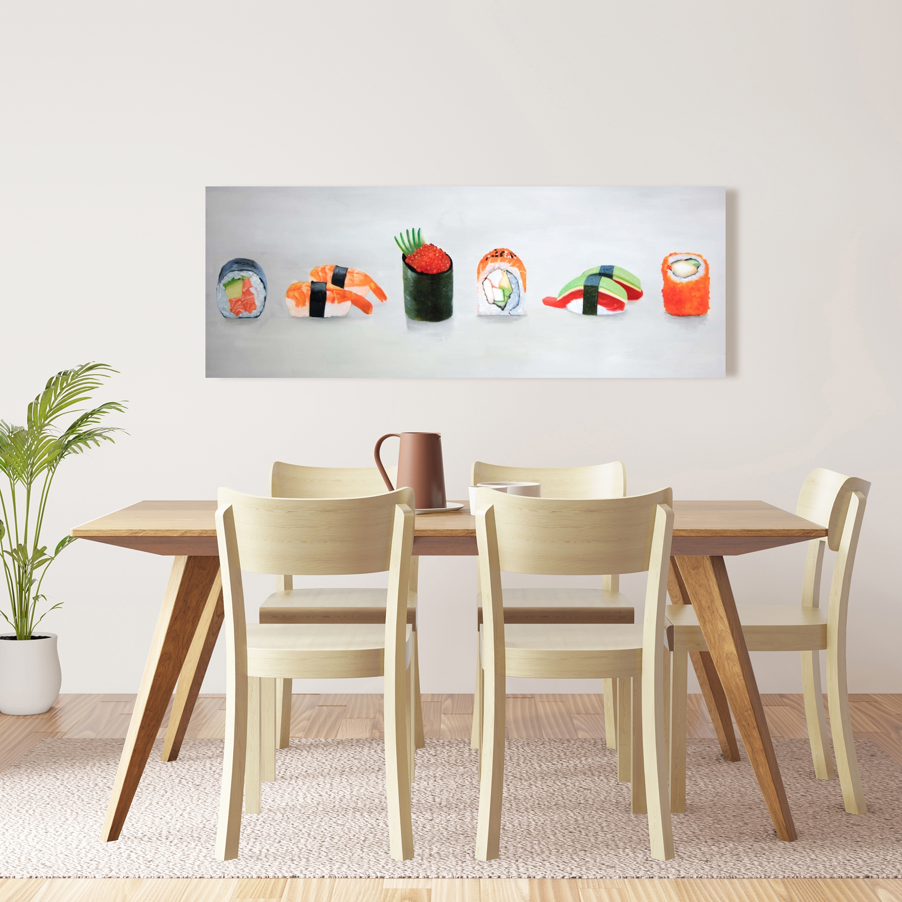 Toile 16 x 48 - Choix de sushis