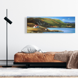 Canvas 16 x 48 - Scottish valley by a beautiful day