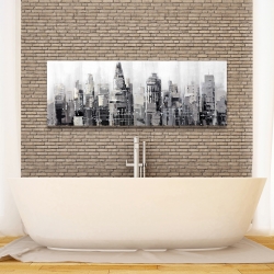 Toile 16 x 48 - Ville grise