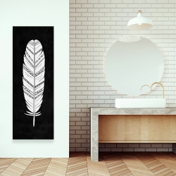 Canvas 16 x 48 - Feather with patterns