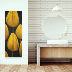 Canvas 16 x 48 - Six daffodils flowers