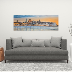 Toile 16 x 48 - Horizon de la ville de québec