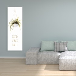 Toile 16 x 48 - Good vibes only