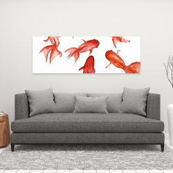 Toile 16 x 48 - Poissons rouge