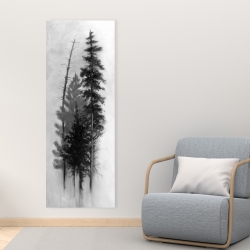 Canvas 16 x 48 - Silhouette of trees