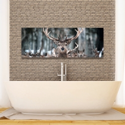 Toile 16 x 48 - Cerfs