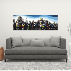 Canvas 16 x 48 - Colorful city