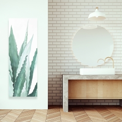 Canvas 16 x 48 - Watercolor agave plant