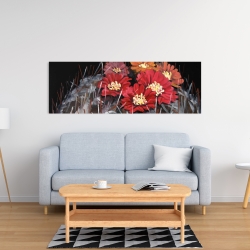 Toile 16 x 48 - Cactus mammillaria en fleur