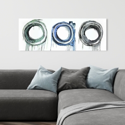 Toile 16 x 48 - Trio de cercles