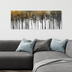 Canvas 16 x 48 - Abstract yellow forest