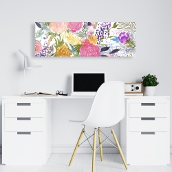 Toile 16 x 48 - Ensemble de fleurs