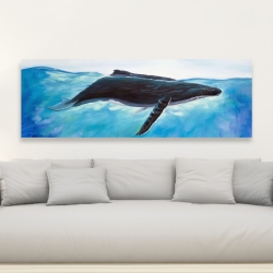 Canvas 20 x 60 - Blue whale