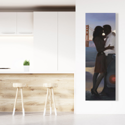 Canvas 20 x 60 - A loving couple in san francisco