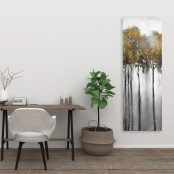 Canvas 20 x 60 - Abstract yellow forest