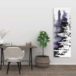 Toile 20 x 60 - Silhouette de forêt