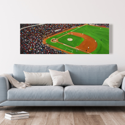 Toile 20 x 60 - Partie de baseball