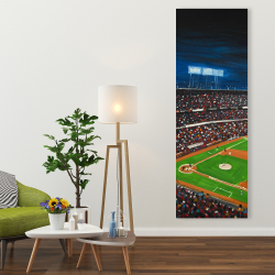 Toile 20 x 60 - Partie de baseball