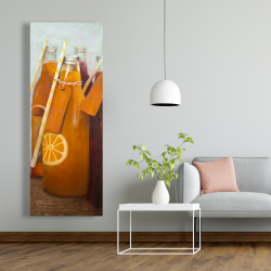 Canvas 20 x 60 - Orange summer drinks