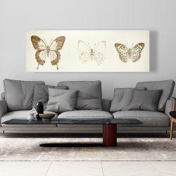 Toile 20 x 60 - Esquisses de papillons