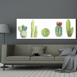 Canvas 20 x 60 - Tiny cactus set