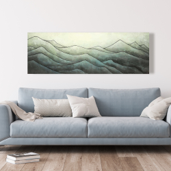 Toile 20 x 60 - Dans les vagues