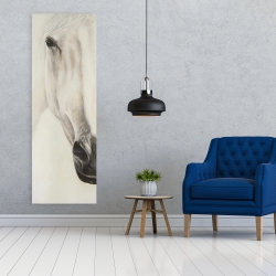 Canvas 20 x 60 - Half portrait of a peaceful horse