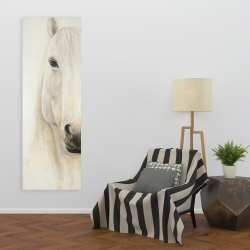 Canvas 20 x 60 - Half portrait of a smiling horse