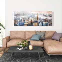 Toile 20 x 60 - Ville de new york abstraite