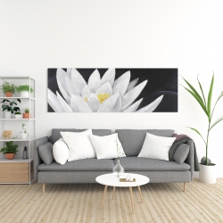 Toile 20 x 60 - Fleur de lotus et sa réflexion