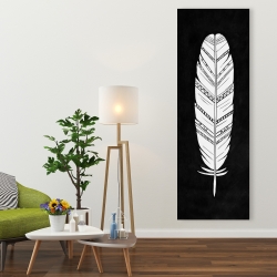 Canvas 20 x 60 - Feather with patterns