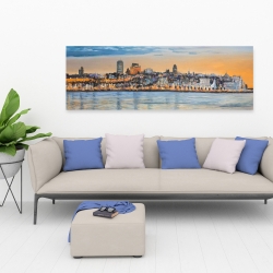 Toile 20 x 60 - Horizon de la ville de québec