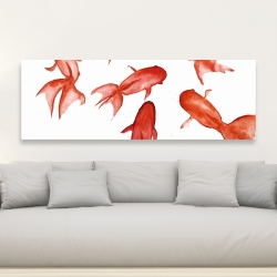 Toile 20 x 60 - Poissons rouge