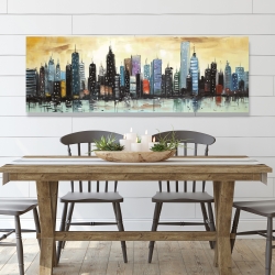 Toile 20 x 60 - Horizon du paysage urbain abstrait