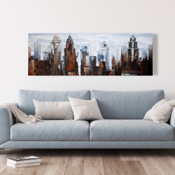 Canvas 20 x 60 - Gray day in the city
