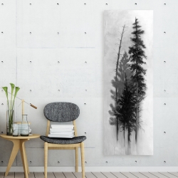 Canvas 20 x 60 - Silhouette of trees