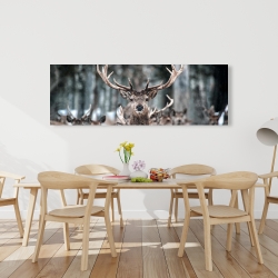 Toile 20 x 60 - Cerfs