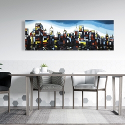 Canvas 20 x 60 - Colorful city