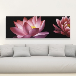 Canvas 20 x 60 - Lotus flower pattern