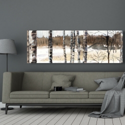 Toile 20 x 60 - Marécage hivernal