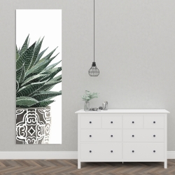 Toile 20 x 60 - Succulent haworthia