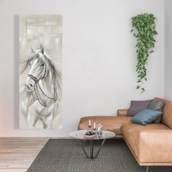 Toile 20 x 60 - Digne cheval blanc