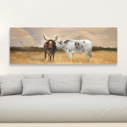 Canvas 20 x 60 - Nguni herd