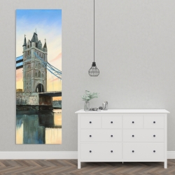 Toile 20 x 60 - Coucher de soleil sur le london bridge