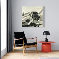 Canvas 24 x 24 - Vintage aircraft