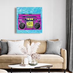 Toile 24 x 24 - Retro radio