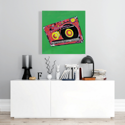 Toile 24 x 24 - Radio cassette